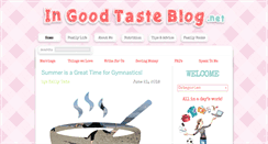 Desktop Screenshot of ingoodtasteblog.net