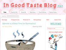 Tablet Screenshot of ingoodtasteblog.net